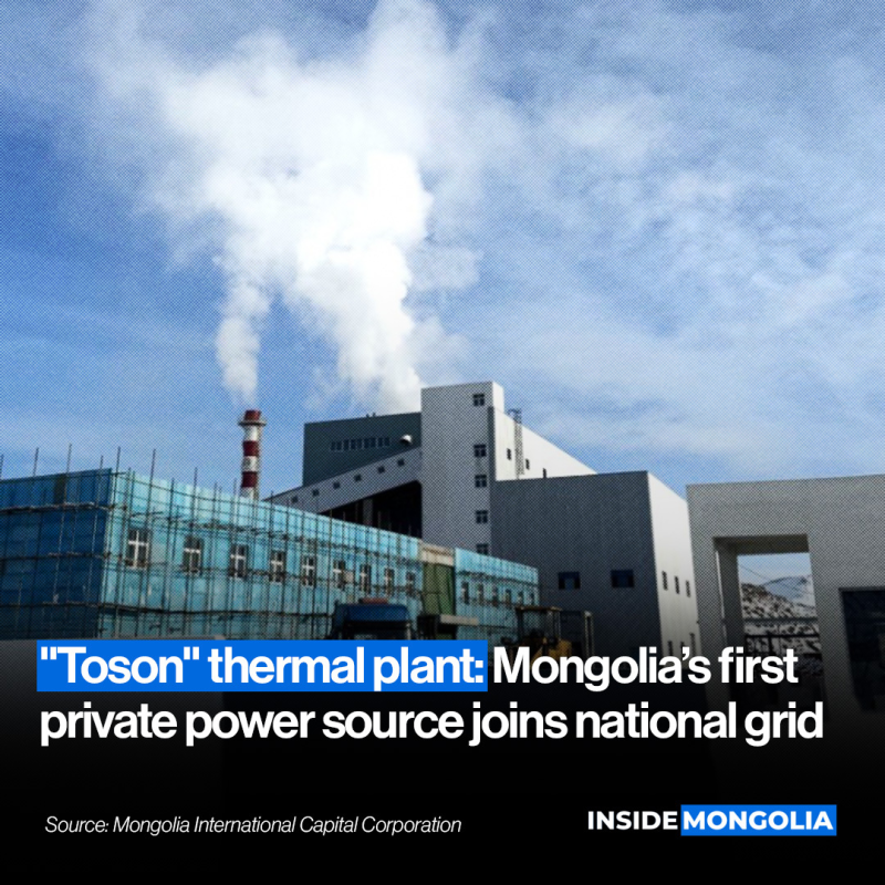 Toson thermal plant: Mongolia's first private power source joins national grid